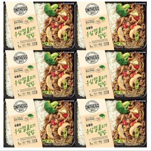 아워홈 온더고 우삼겹 불고기덮밥 290g 6개