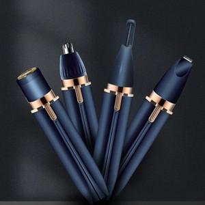 국경 간 4-in-One 헤어 리무버 충전 눈썹 트리머 코 및 겨드랑이 전기 USB 눈썹 면도기
