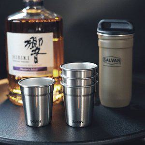 [살반]캠핑 소주잔 세트 스텐 캠핑 컵 스탠리 호환 케이스 포함