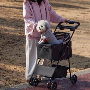 애견 유모차 노령견 반려견 고양이 강아지 대형견 중형견 소형견 원터치 접이식 경량 개모차