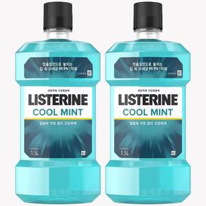 리스테린 쿨민트 1.5L x 2개 잇몸질환 케어 구강청결제 가글 코스트코