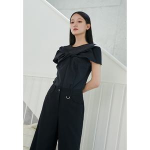 드레이프 포인트 오프숄더 블라우스 ER2WB563