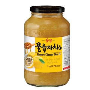 (1kg) 꽃샘 꿀유자차S/따뜻한차/달콤/후식/디저트/간식/꿀차/선물/액상차/후식차/손님/접대차/가정/음료