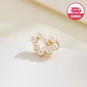 [비앤비골드] 당일발송 14K 러블리 하트 진주 피어싱 S 한쪽 JAE40490