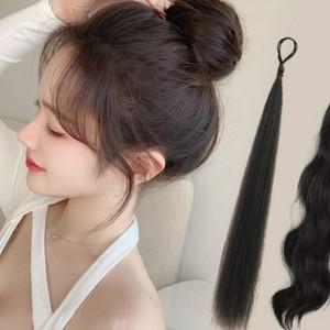 볼륨 포니테일가발 묶음머리가발 웨이브 여성가발