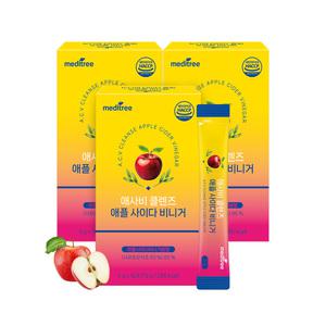 [내일도착]메디트리 애사비 클렌즈 애플 사이다 비니거 3박스