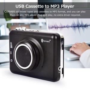 카세트 카팩 테이프 USB 음악 플레이어 레코더 캡처 어댑터 스테레오 스피커 포함 MP3 변환기로 변환