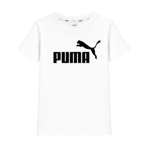 푸마 PUMA 에센셜 로고 G 여성 여아 주니어 반팔티 반팔 티셔츠 화이트 587029-02