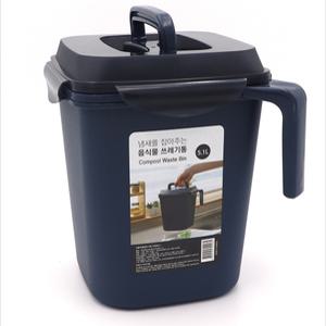 밀폐 음식물 쓰레기통 5.1L 손잡이형 물빠짐