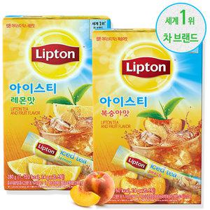 립톤 아이스티 복숭아맛 20T+레몬맛 20T 총 40T 2종 세트