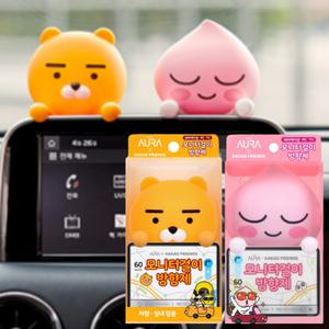 카카오 모니터걸이 차량용 방향제 라이언 어피치 세트
