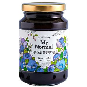 마이노멀 저당 저칼로리 블루베리잼 320g