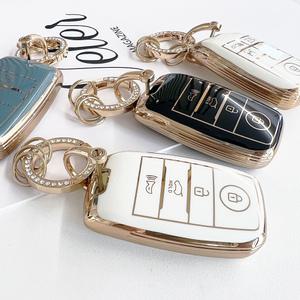 기아 3-6버튼 TPU차키케이스+큐빅키링/올뉴모닝 K3 K5 올뉴쏘렌토 레이 스포티지QL 쏘울 스마트키