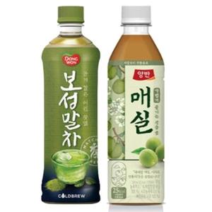 [동원] 양반 매실차 500ml 12입 + 보성 말차 500ml 12입.