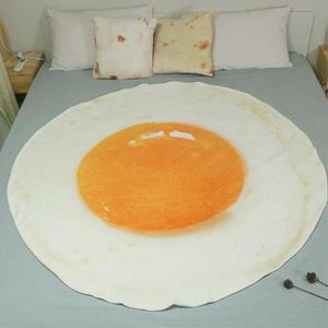 피자이불 계란후라이 프린팅 무릎담요 미니블랭킷