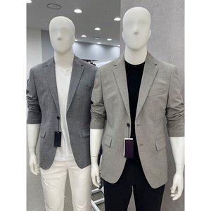 [트루젠]남성 스판사 미니체크 캐주얼 여름 콤비 자켓 2컬러 - 베이지, 그레이