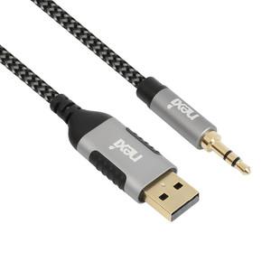 넥시 USB2.0 to 3.5 스테레오 AUX 변환 케이블 5M USB A타입 억스 옥스 사운드