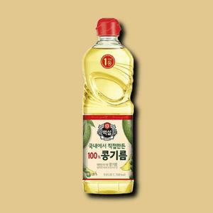 [기타] 백설 콩기름 튀김용 기름 건강한 요리유 식용유 튀김 바삭한 900ml