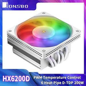 케이스 HX200D CPU 쿨러 하향 압력 6 히트 파이프 공랭식 라디에이터 LGA1700 115X 1200 AM4 AM5 냉각