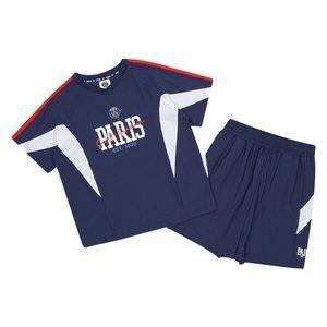 [에스핏]PSG 날개배색 유니폼 4부 세트 상하복 - 네이비 (SJZ304MKTR85)