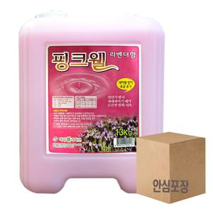 핑크웰 13kg 업소용 섬유유연제 업소용 대용량 박스포장