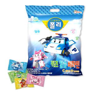 로보카폴리 칼슘 비타C 플러스D 어린이 비타민 캔디 1000정 x 1봉 약국 병원 사탕 어린이집