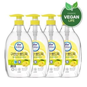 참그린 트루워시 구연산 레몬 1kg 펌프 x 4개