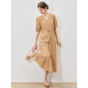 [리스트]찰랑 쿨 코튼 셔링 스트링 롱 원피스 택가격 298000원 _P397252565