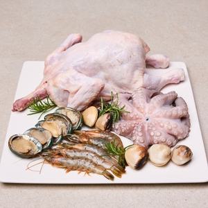 이열치열 몸보신 국내산 왕 닭 용왕 해신탕 2kg (3-4인분)