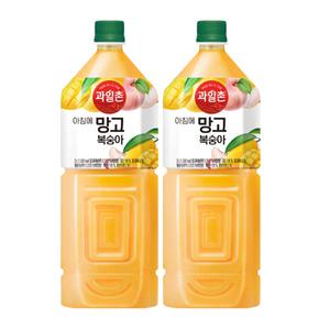 해태 과일촌 아침에 망고복숭아 2L x 12개