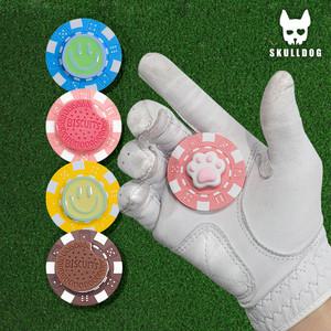 골프볼마커 3종 디자인 볼마커 자석클립세트 골프공 위치 체크