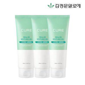 [더블적립 5%][김정문알로에] 큐어 리알로에 수딩젤 150ml 3개