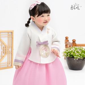 [한복]AW185 여분홍사색동 아동한복 여아한복