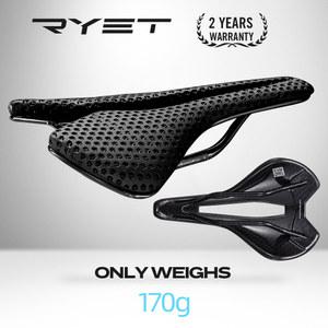 뒷자리 RYET 카본 3D 프린트 새들 초경량 자전거 시트 쿠션 트라이애슬론 로드 MTB 자갈 사이클링 부품 최신 제품