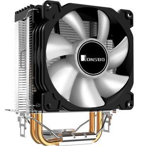 cpu 쿨러 Jonsbo CR1200 CPU 쿨러 2 히트 파이프 타워 RGB  조명 효 LG호환호환A115X 775 AM4 용 9cm 팬