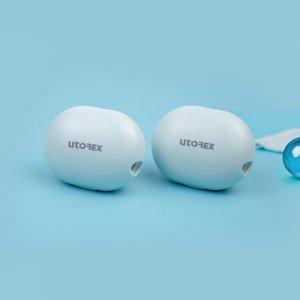 유토렉스 에그팝 UV-C 충전식 헤드형 무선 휴대용 칫솔살균기 아쿠아블루 UTC-3150S
