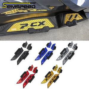 SEMSPEED 발판 페그 페달 풋매트 혼다 PCX 125 160 2025 25년식 튜닝 알루미늄 가드형발판 용 오토바이 액세서리