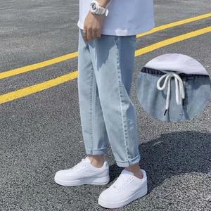 남성 밴딩 9부 청바지 여유핏 허벅지편한 데일리 진