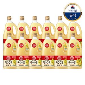 해표 옥수수유 1.8L X 12병 /오일/기름/튀김