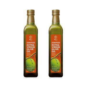 백설 안달루시아산 엑스트라버진 올리브유 500ml x2개