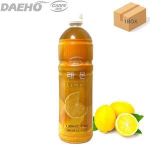 [대호식품] 까르페 레몬차 1000ml 12개(1박스) 액상음료 과일 희석 원액음료
