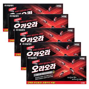 대일제약 뉴오라오라 바퀴트랩 5세트x5개 바퀴용 끈끈이 테잎식 확실한유인효과 간편조립