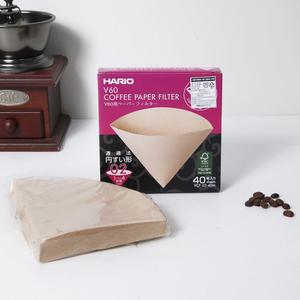 하리오 V60 커피 종이 필터 40매/여과지/드립/필터/핸드/커피/종이/여과기/커피망/일회용/백커피/여과/원두