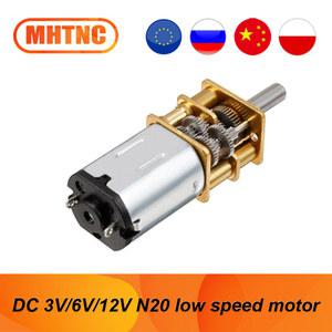 200 모터 저속 1000RPM 브러시 6V 3V 60 GA12 메탈 30 100 N20 15 300 12V 50 500 기어 모터가있는
