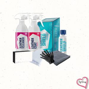 기온쿼츠 중형차 가죽 코팅 관리 스트롱 풀세트1 자동차 실내코팅제 클리너 레더쉴드 코트[정품]