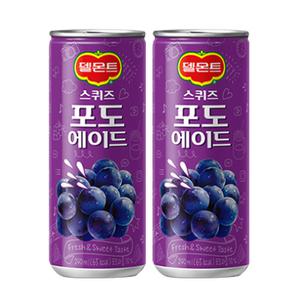 롯데 델몬트 스퀴즈 포도에이드 240mlx30캔