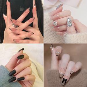 5+1 붙이는 네일팁 오발 롱 숏 발레리나 코핀 셀프네일 인조손톱