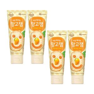 복음자리 바로 짜먹는 잼 망고잼 100g x 4개 (400g)
