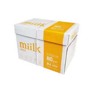 [miilk]밀크 미색 B4 80g 1박스 2500매 B4 복사용지 복사지