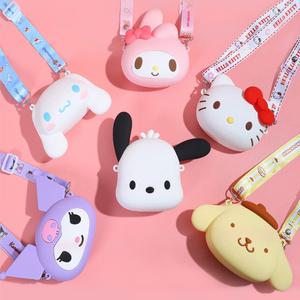 산리오 크로스백 가방 헬로키티 시나모롤 마이멜로디 쿠로미 실리콘 파우치